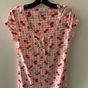 Cherry Pattern Night Dress
